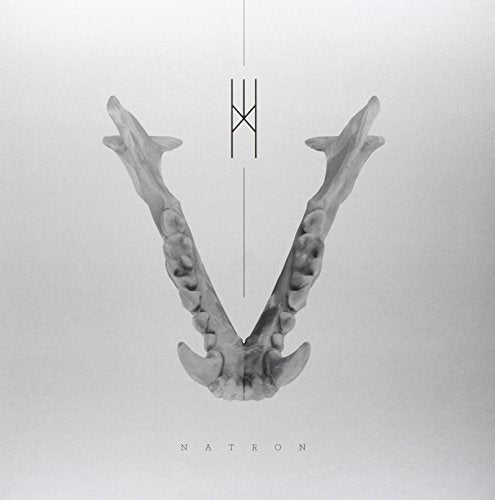 Album cover: animal skull with geometric symbol on a white background.