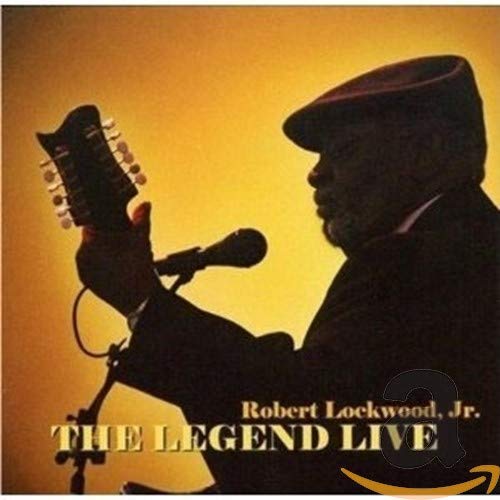 Robert Lockwood Jr. album cover featuring a guitarist with a microphone.