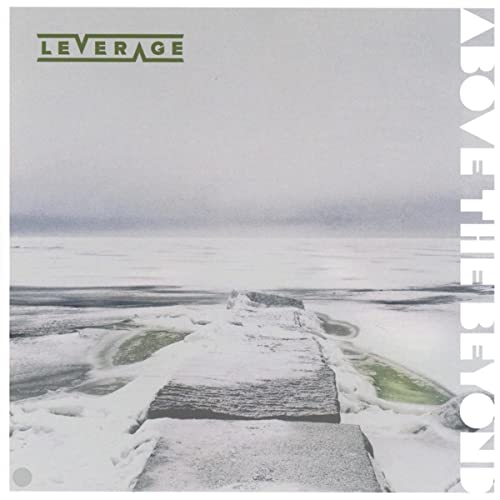 CD cover for "Leverage - Above The Beyond" with a winter landscape.