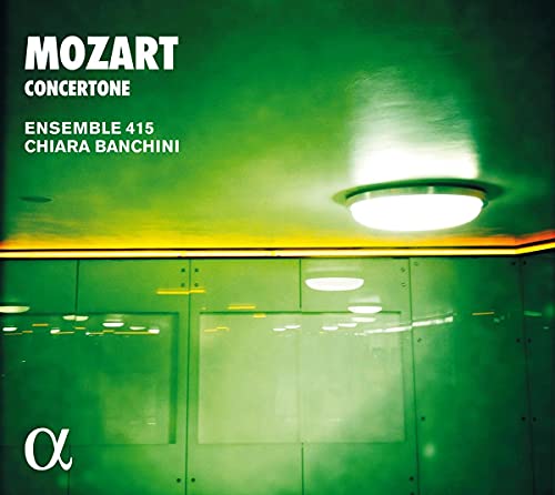 CD cover for Mozart's Concertone performed by Ensemble 415 and Chiara Banchini.