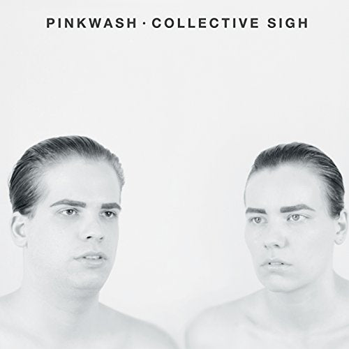 Black and white album cover featuring two mirrored portraits of a man.