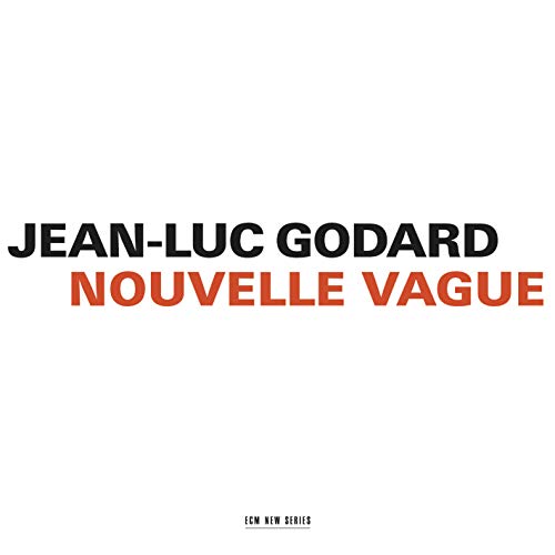 CD cover for Jean-Luc Godardās āNouvelle Vagueā film score, red text on white.