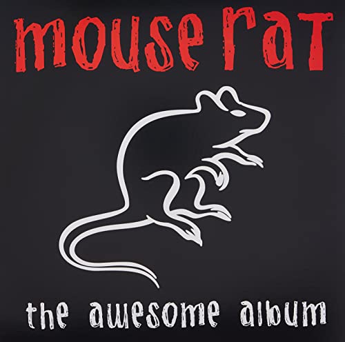 Black album cover with white rat illustration and red "Mouse Rat" text.