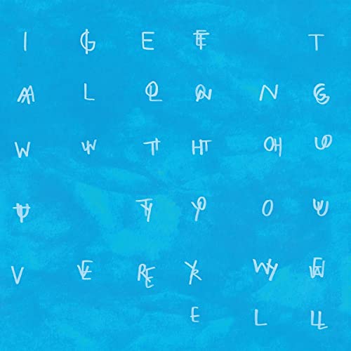 Blue CD cover with abstract white symbols and the album title.
