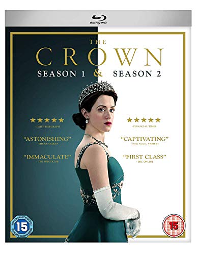 Blu-ray cover for "The Crown" seasons 1 & 2, featuring Claire Foy.
