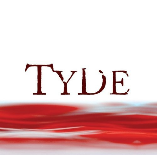 The alt text for the image is: "Album cover with 'TYDE' in red text on a white background."