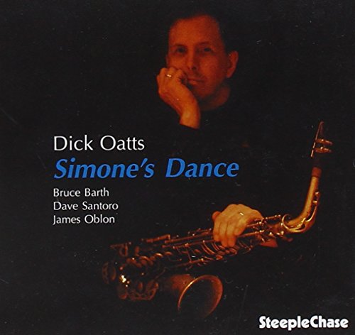 Jazz musician Dick Oatts with a saxophone, album cover art.
