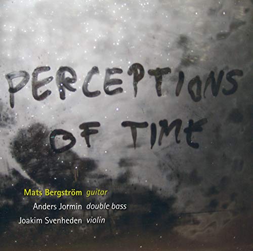 CD cover with handwritten title "Perceptions of Time" and musician names.