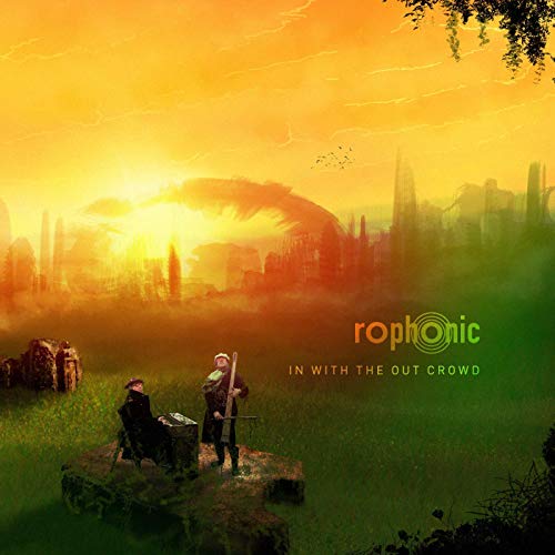 CD cover: two figures silhouetted against a vibrant sunset landscape.