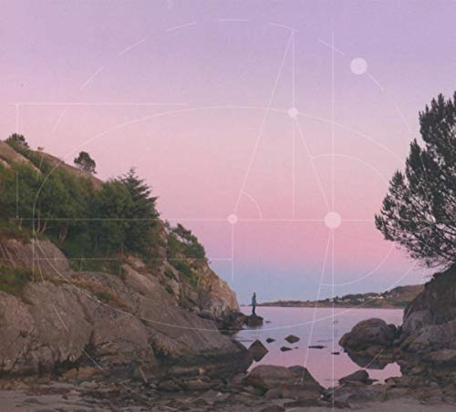Album cover with a rocky shoreline and a pink-purple sky at dusk.