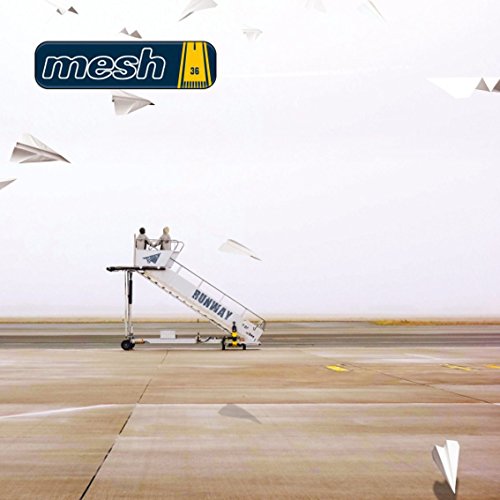 CD cover for Mesh’s “Runway” featuring an airport stair car and paper airplanes.