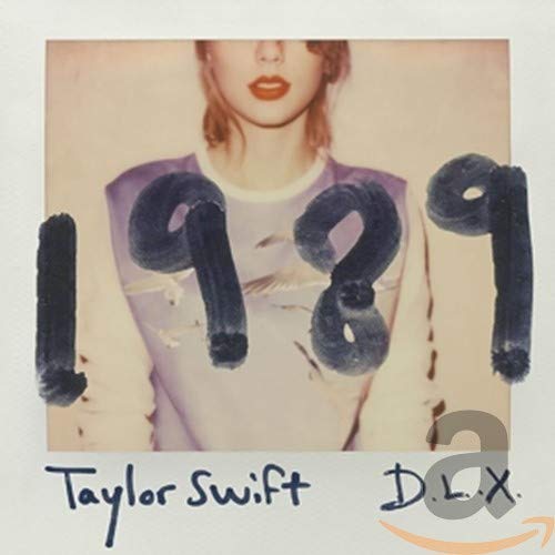 Taylor Swift’s “1989” album cover: Polaroid-style image with large numbers.