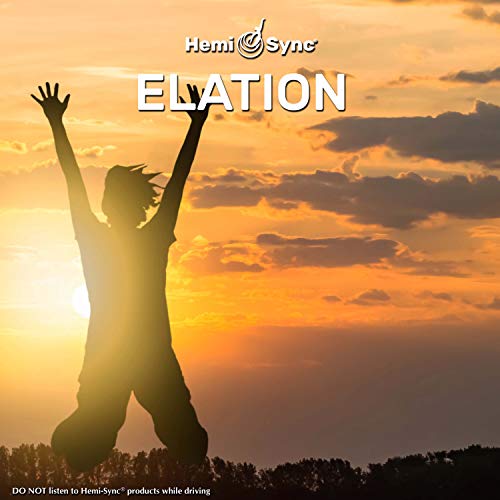 CD cover for "Elation" featuring a silhouetted figure against a sunset.