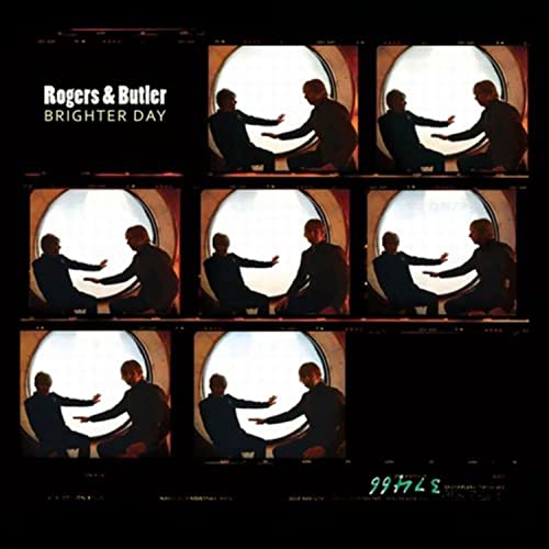 CD cover: Rogers & Butler "Brighter Day" with repeating images of two men.