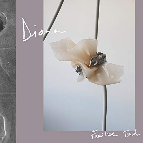 A vinyl record cover featuring a flower made from a plastic bag.