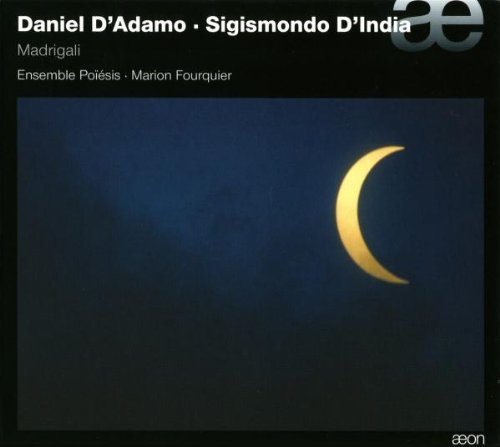 A CD cover featuring a dark blue sky with a gold crescent moon.