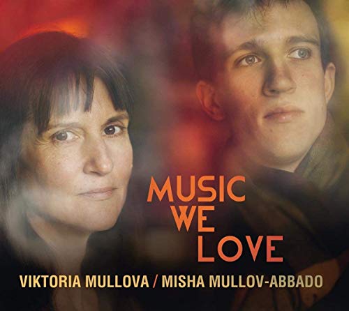 CD cover featuring portraits of Viktoria Mullova and Misha Mullov-Abbado.