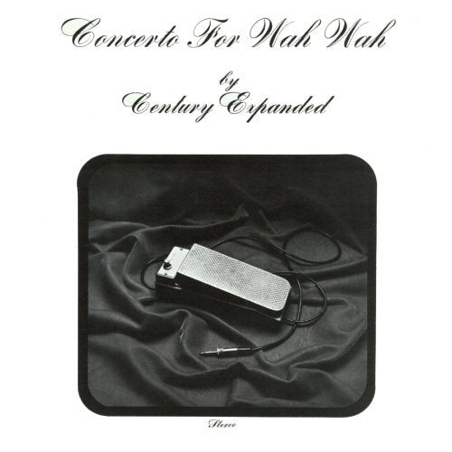 Album cover: a wah pedal on black fabric, with text above.