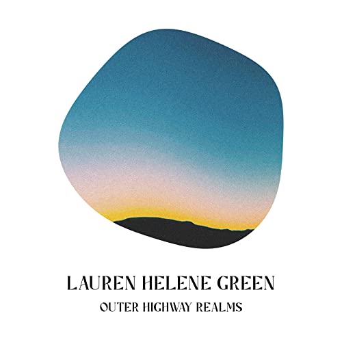 CD cover with abstract blue and orange landscape, text: Lauren Helene Green.