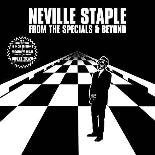 Neville Staple album cover with checkerboard pattern and silhouette.