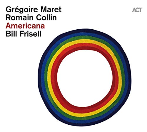 CD cover for Gregoire Maret’s “Americana” featuring colorful concentric circles.