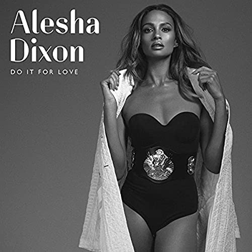 Black and white CD cover featuring Alesha Dixon in a black swimsuit.