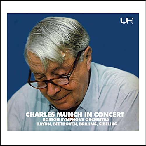 Charles Munch portrait on CD cover, with text listing composers.