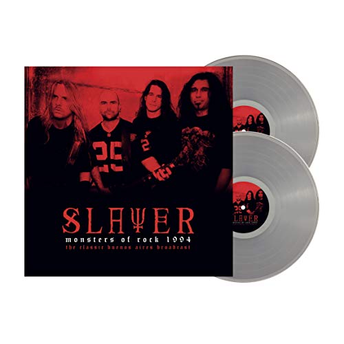 Slayer vinyl record with band photo and “Monsters of Rock 1994” text.