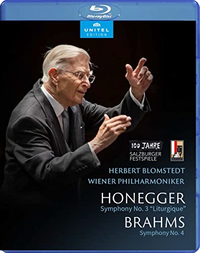 Blu-ray case featuring conductor Herbert Blomstedt with text details below.