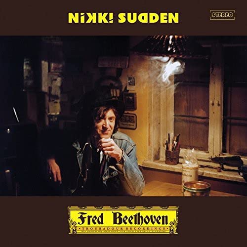 Album cover for Nikki Sudden’s “Fred Beethoven” featuring a man with a hat.