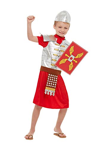 Smiffys 52014S Officially Licensed Horrible Histories Roman Boy Costume, Red, S - Age 4-6 years