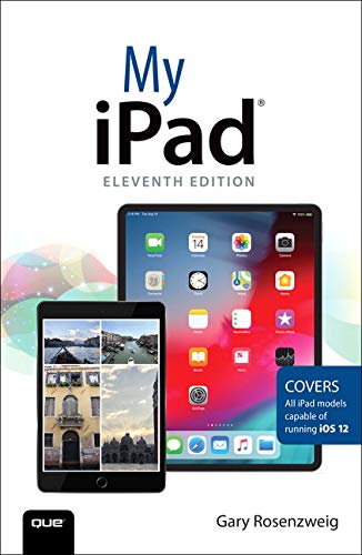 "Book cover with 'My iPad' title and images of two iPads on a white background."