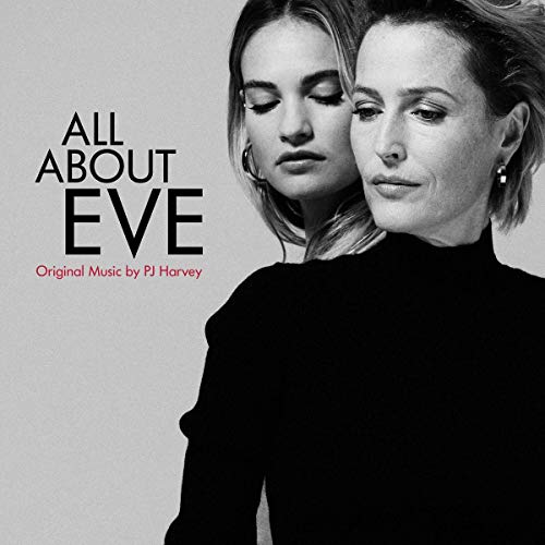 Black and white portrait of two women, album cover for "All About Eve".