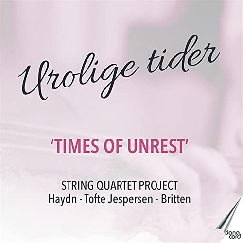 CD cover with abstract floral background and text: “Times of Unrest.”