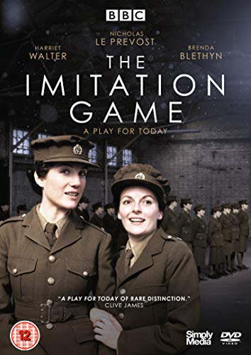 DVD cover for "The Imitation Game" featuring two women in military uniform.