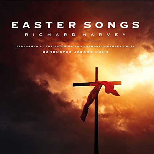 CD cover for "Easter Songs" featuring a cross against a cloudy sky.