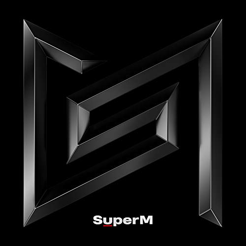 Black geometric logo for SuperM with the band’s name below.