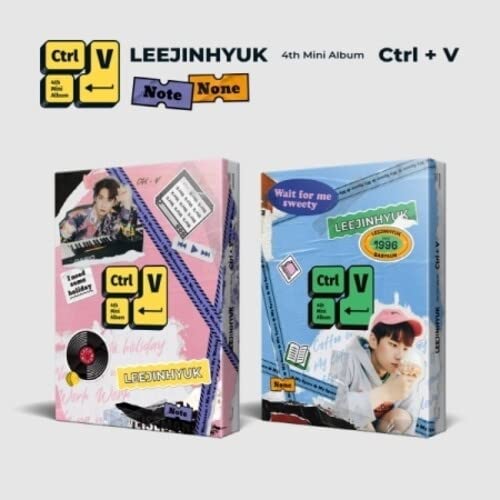 Lee Jin Hyuk’s “Ctrl+V” CD album with colorful, collage-style cover art.