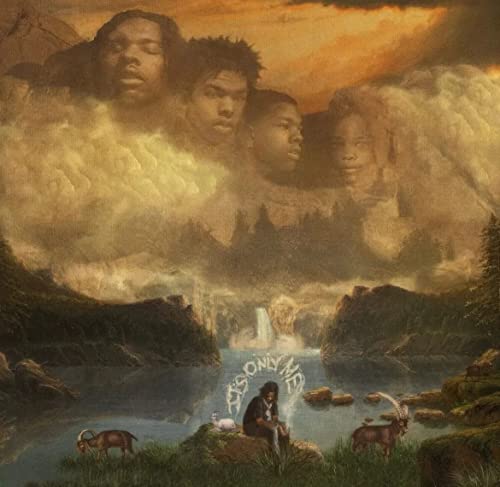Lil Baby album cover: artist portraits amidst clouds and a landscape.