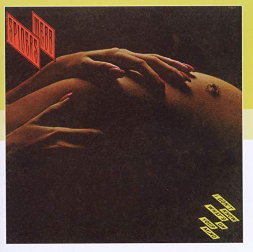 CD cover: hands, a spider, and yellow text on a dark background.