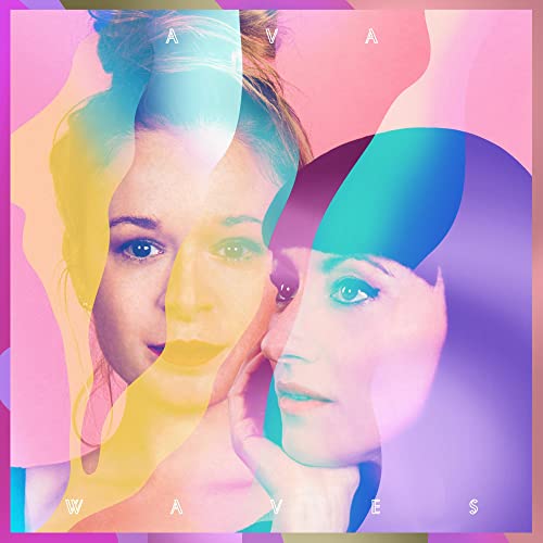 CD cover with a woman’s face layered with colorful, translucent shapes.