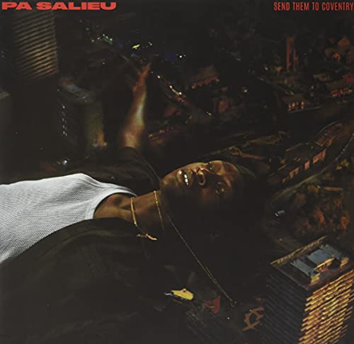 Album cover for Pa Salieu’s “Send Them To Coventry” featuring a reclining figure.