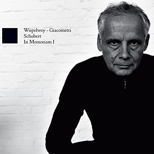 Black and white portrait of cellist Pieter Wispelwey on album cover.