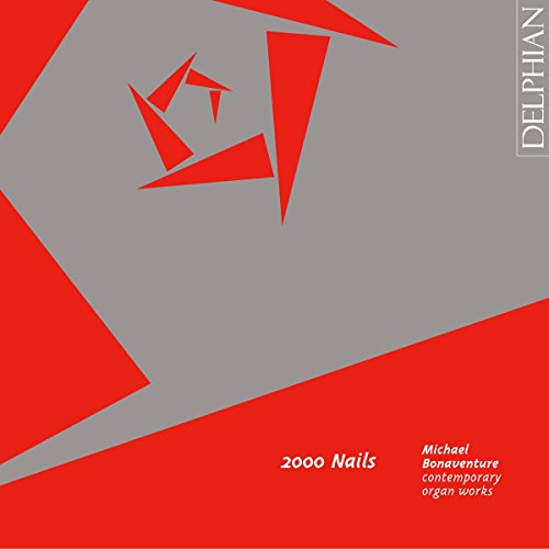 Red and gray album cover with abstract shapes and white text.