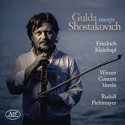 CD cover featuring Friedrich Kleinhapl, a cellist, with text details.