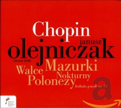 Red CD cover featuring "Chopin" and "Olejniczak" in stylized text.