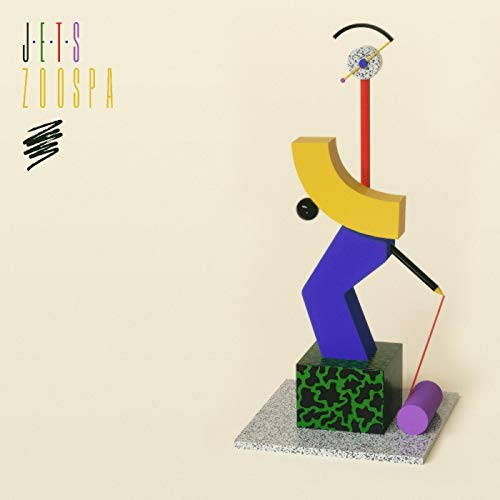 Album cover for Jets' Zoospa: abstract geometric shapes in bright colors.