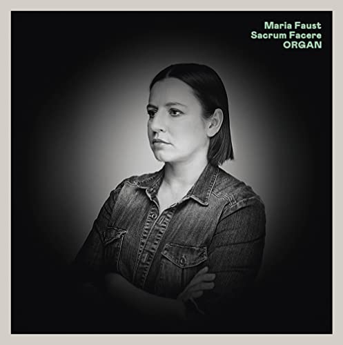 Black and white portrait of Maria Faust, album cover for "Sacrum Facere.
