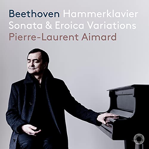 CD cover featuring pianist Pierre-Laurent Aimard at a grand piano.