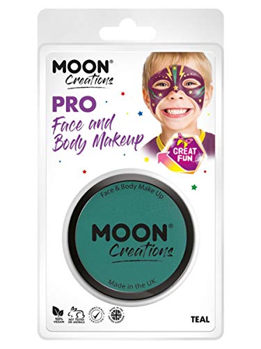 Moon Creations Pro Face Paint Cake Pot Teal